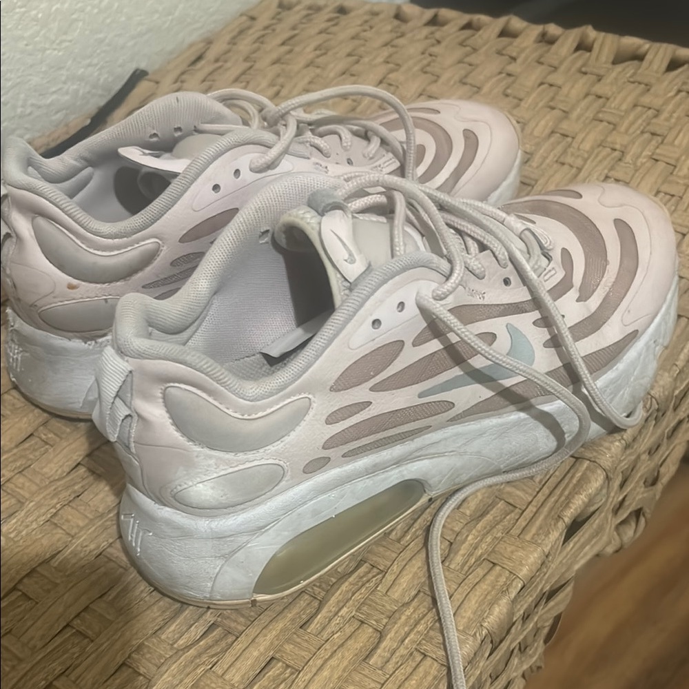 Nike Pink and White Athletic Shoes with Chunky Soles